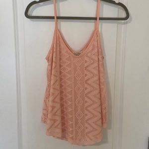 Lovespell strappy light pink flowy top size medium